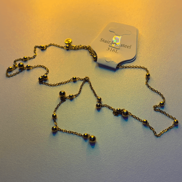Collier Sphères D’or